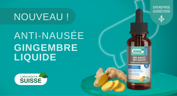 Nouveau chez Laboratoire Suisse : Gingembre liquide anti-nausée