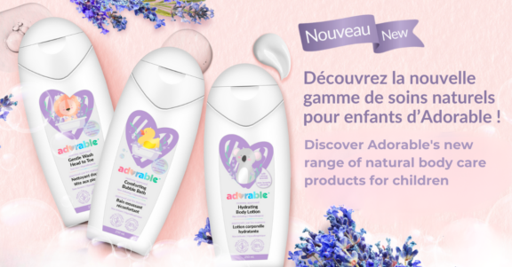 Adorable unveils its new range of body care products for children!